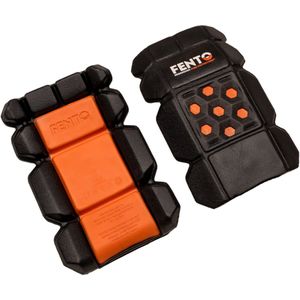 Fento - Pocket - Kniebeschermer - Zwart - Oranje - Ergonomisch