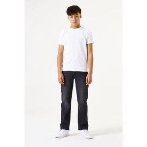 GARCIA - Ilyano - Jeans - Zwart - Straight Fit, 5-Pocket, Verstelbare Tailleband