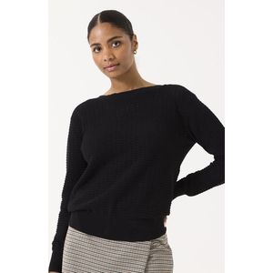 GARCIA - Trui - Zwart - Gebreid - Katoen