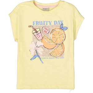 GARCIA - T-shirt - Geel - Katoen - Korte Mouwen - Ronde Hals