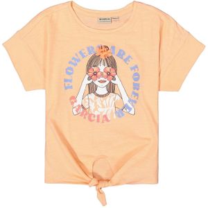 GARCIA Meisjes Print T-shirt Roze