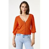 GARCIA - Vest - Wit - 65% Viscose 35% Polyamide