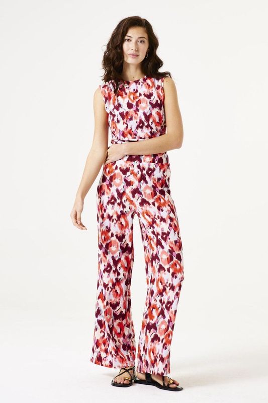 GARCIA C50310 Dames Broek Rood - Crinkle - Regular Fit - 98% Gerecycled Polyester