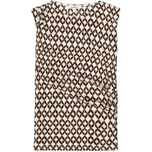 Garcia - Top - Zwart-Beige - Katoen