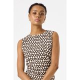 Garcia - Top - Zwart-Beige - Katoen