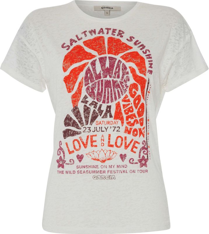 Garcia - C50201 - T-shirt - Zwart - 40% Gerecycled Polyester, 30% Katoen, 30% Gerecycled Katoen