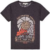 GARCIA - Chest Print T-shirt - Gray - Korte Mouw - Recycled Materiaal