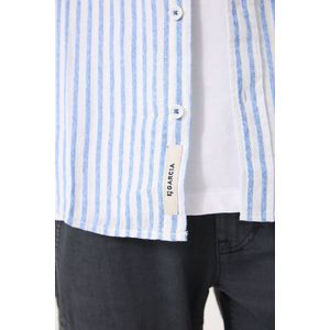 GARCIA Jongens Overhemd - Blauw - Lange Mouwen