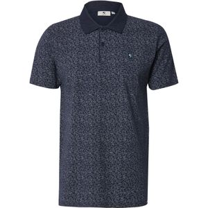 GARCIA Heren All over print Polo Blauw Korte mouw
