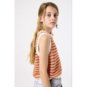 GARCIA Meisjes Trui Oranje Sleeveless