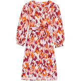 GARCIA - A-lijn Jurk - Rood - Chiffon - Korte Mouwen