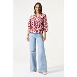 GARCIA - Blouse - Crêpe - Allover Print - 3/4 Mouwen - Relaxed Fit - Viscose