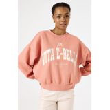 GARCIA - Sweater - Roze - Katoen/Polyester/Recycled Katoen