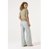 GARCIA - Chest Print T-shirt - Groen - Korte Mouw - 50% Katoen, 50% Recycled Katoen