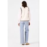 Gilet - Wide Fit - Gestructeerde Stof - 46% Polyester, 41% Katoen, 12% Viscose, 1% Elastaan