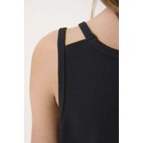 GARCIA Meisjes Jurk - Grijs - Ribstof - Open Schouderdetails