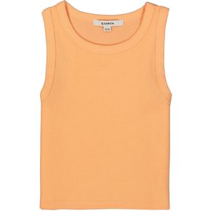 GARCIA Top Oranje - Singlet van Ribstof - Ronde Hals - Regular Fit