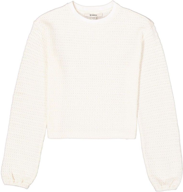 Garcia Gehaakte Top - Effen Licht Broken In