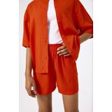 GARCIA - Shorts - Oranje - Katoenen Chambray - Loose Fit