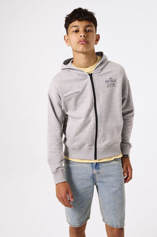 GARCIA Jongens Vest - Grijs - Katoen/Polyester/Viscose - Lange Mouwen