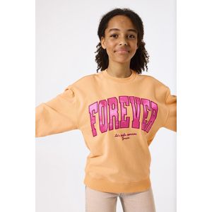 GARCIA - Oversized Sweater - Oranje - 80% Katoen, 20% Gerecycled Polyester