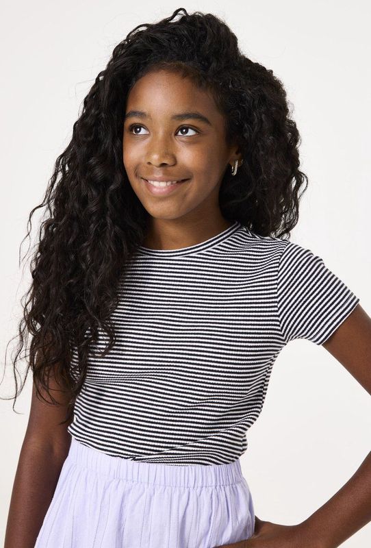 GARCIA - T-shirt - Zwart - Korte Mouw - Slim Fit