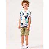 GARCIA - T-shirt - Wit - Katoen - Allover Print