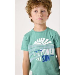GARCIA Jongens Chest print T-shirt Groen Korte mouw