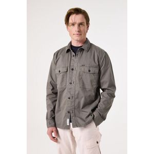 GARCIA - Overshirt - Groen - Katoen - Met Borstzakken