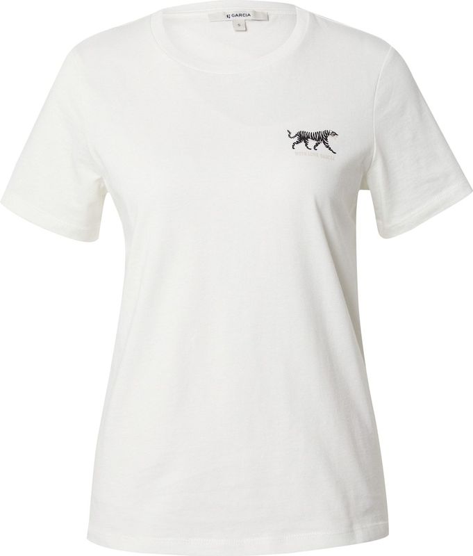 Garcia - Z0012 - T-shirt - Korte Mouwen - Wit - Katoen
