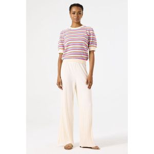 GARCIA D50115 Broek Wit - Plissé - Regular Fit - Elastische Tailleband