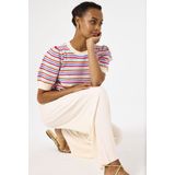 GARCIA D50115 Broek Wit - Plissé - Regular Fit - Elastische Tailleband