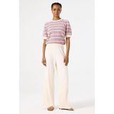 GARCIA D50115 Broek Wit - Plissé - Regular Fit - Elastische Tailleband