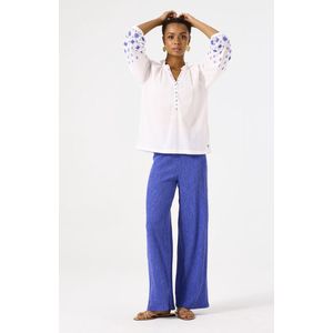 Garcia - D50114 Broek - Blauw - Soepel Vallend Stof