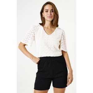 GARCIA - Shorts - Zwart - Polyester - Elastische Tailleband
