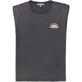 GARCIA - Chest Print T-shirt - Grijs - Mouwloos