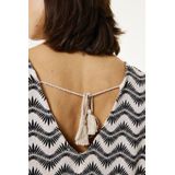 GARCIA Dames All over print T-shirt Wit Korte mouw