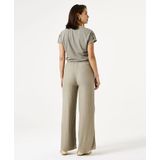 GARCIA - Dames T-shirt - Groen - 64% Gerecycled Polyester, 35% Viscose, 1% Metallic Garen