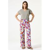 GARCIA - Dames T-shirt - Groen - 64% Gerecycled Polyester, 35% Viscose, 1% Metallic Garen