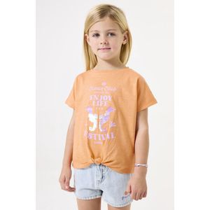 Over Garcia - T-shirt - Katoen - Print op Borst - Knoopdetail