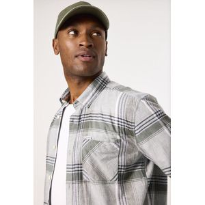 GARCIA - Groen - Geruit Overhemd - Katoen/Linnen - Lange Mouwen