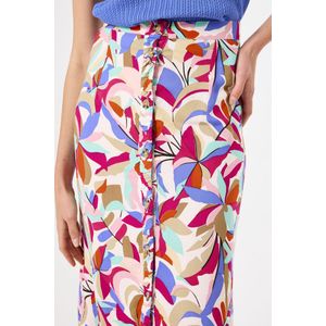 GARCIA - Midi Rok - Wit - Viscose - Allover Print