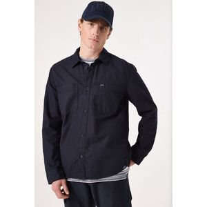 Garcia - Casual Shirt - Donker Blauw - 52% Linnen 48% Katoen