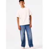 GARCIA Jongens T-shirt Wit - Korte Mouw - 50% Katoen - Loose Fit