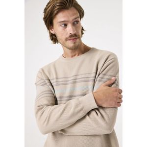 GARCIA - Trui - Streeppatroon - Lange Mouwen - Ronde Hals - Katoen/Polyester