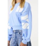 GARCIA - Sweater - Blauw - Katoen/Polyester - Ronde Hals