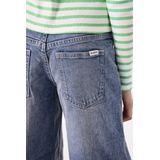 GARCIA - 5-Pocket Jeans - Wijde Pijpen - Low Waist - Katoenmix