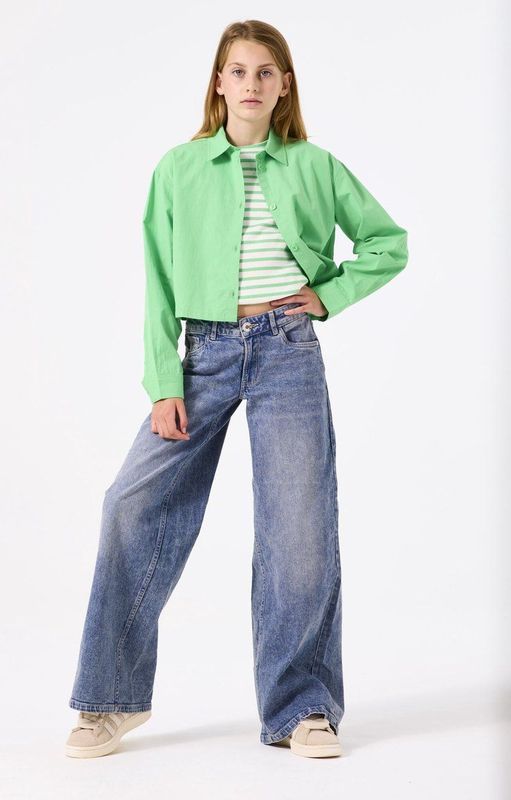 GARCIA - 5-Pocket Jeans - Wijde Pijpen - Low Waist - Katoenmix
