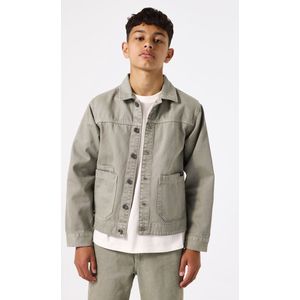 GARCIA - Overshirt - Groen - Katoenen Twill - Relaxed Fit