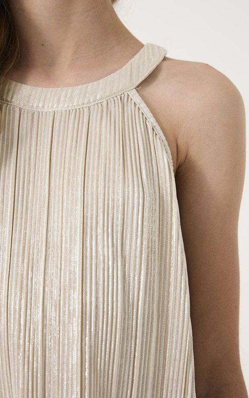 GARCIA - Jurk - Grijs - 100% Gerecycled Polyester - Gekreukeld Effect